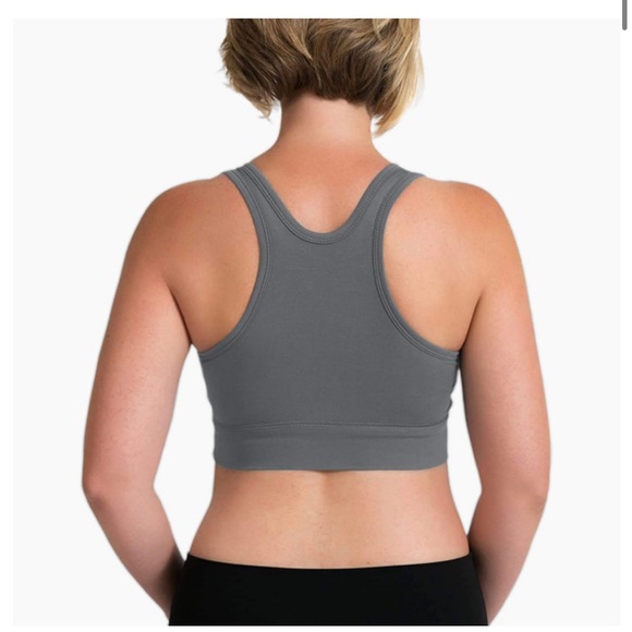 Kindred Bravely French Terry Racerback Nursing Sleep Bra in Grey Size Medium - Picture 2 of 8